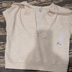 Yogalicious Off-White Zip-Up Hoodie